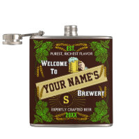 Personalised Brewery Welcome: Hops Barley Beer