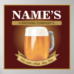 Personalised Brewing Company Poster