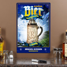 Personalised Brewmeister Metal Sign