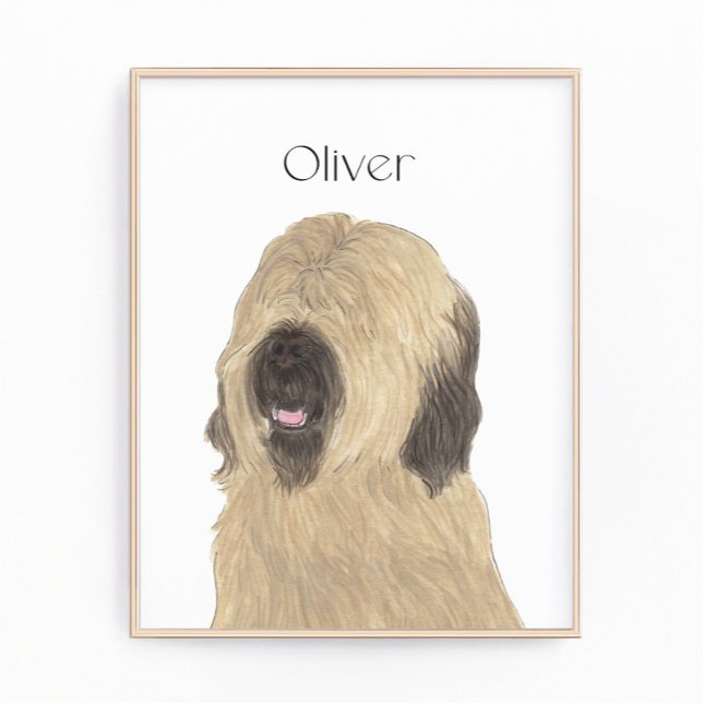 Personalised Briard Photo Print (Creator Uploaded)