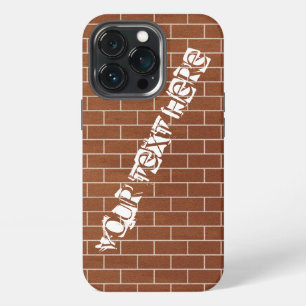 Personalised Bricks Wall Design Custom Text iPhone 13 Pro Case