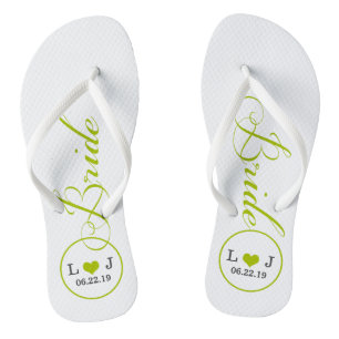 Personalised Bridal (green) Thongs