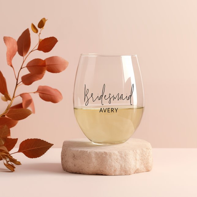 Personalised Bridal Party Wine Glass Set (Creator Uploaded)