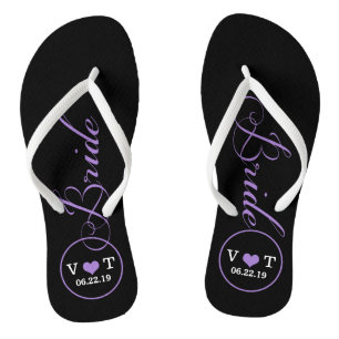 Personalised Bridal (purple) Thongs