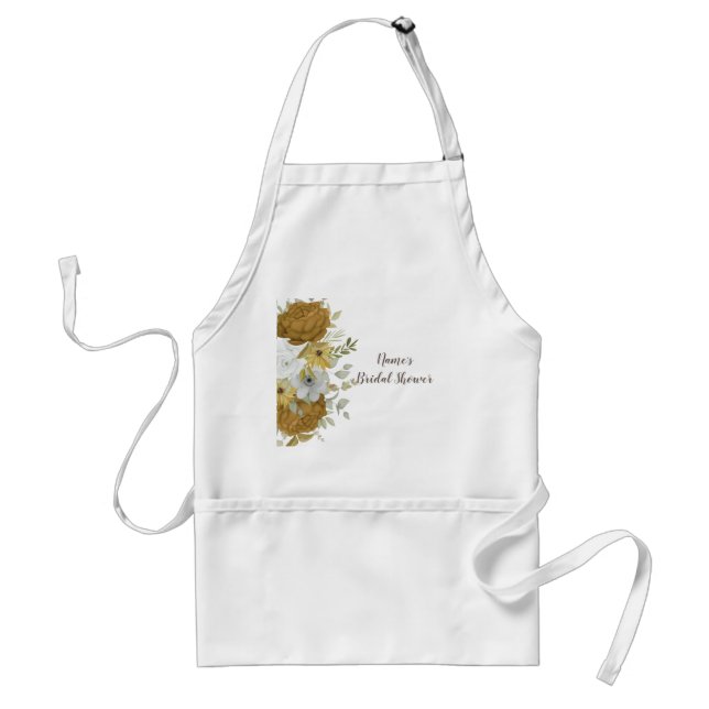 Personalised Bridal Shower Apron-Autographable!  A Standard Apron (Front)