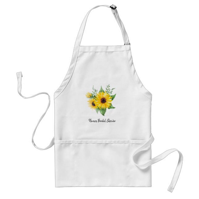 Personalised Bridal Shower Apron-Autographable!  A Standard Apron (Front)