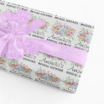 Personalised Bridal shower  Floral Wrapping Paper<br><div class="desc">Personalised bridal shower wrapping paper.</div>