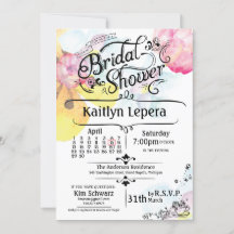 Personalised Bridal Shower Invitation_April