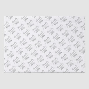 Personalised Bride and Groom White  Tissue Paper