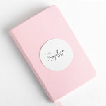 Personalised Bride Classic Round Sticker<br><div class="desc">Welcome to our collection of personalised bride products on Zazzle! Here,  we specialise in creating unique and customisable items to celebrate the journey of becoming a bride. Whether you're planning your dream wedding or looking for the perfect bridal shower gifts,  we've got you covered.</div>