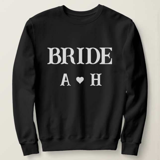 Personalised  Bride est 2025 Sweatshirt (Design Front)