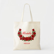 Personalised Bride Floral Custom Name Wedding Gift