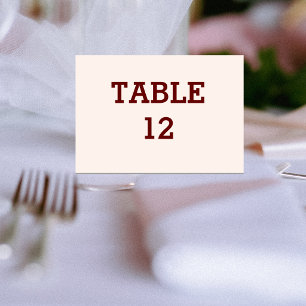 Personalised Bride & Groom Folded Table Card