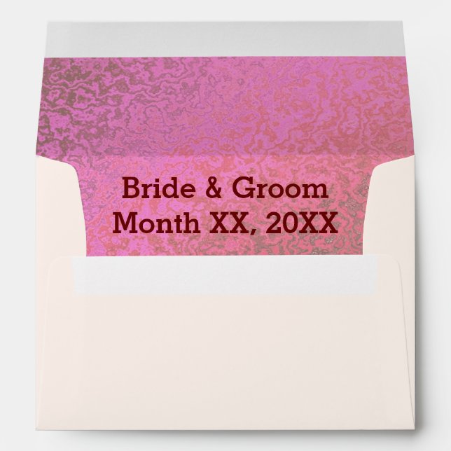 Personalised Bride & Groom Greeting Card Envelope (Back (Bottom))