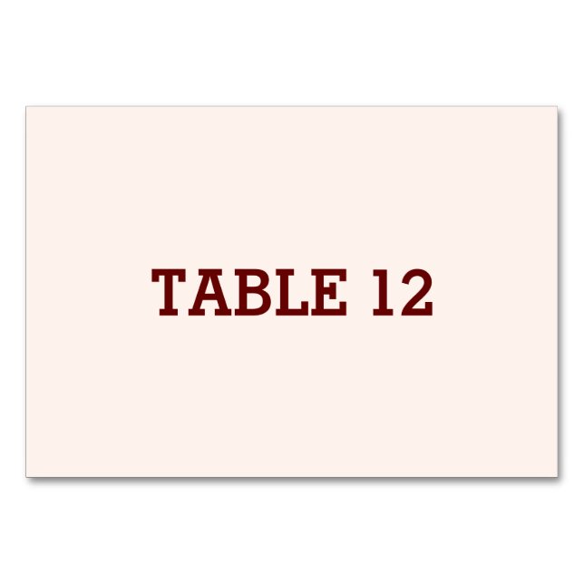 Personalised Bride & Groom Horizontal Table Card (Front)