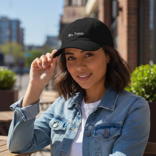 Personalised Bride Honeymoon Gift, Custom Mrs  Embroidered Hat