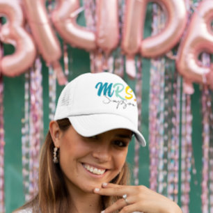 Personalised Bride Mrs Wedding  Trucker Hat