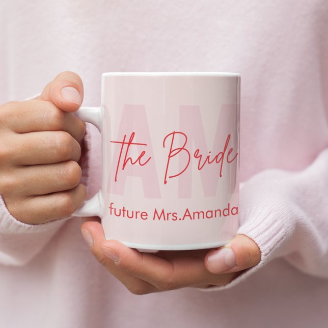 Personalised Bride Mug | Blush Pink Future Mrs.  (Creator Uploaded)