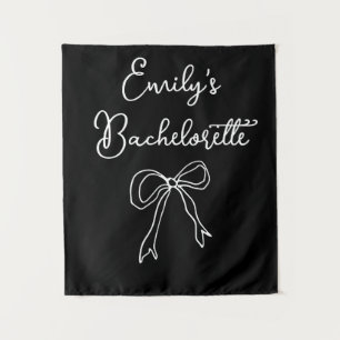 Personalised Bride Name Bachelorette Photo Booth Tapestry