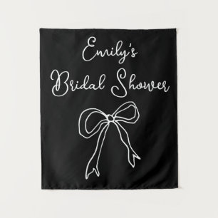 Personalised Bride Name Bridal Shower Photo Booth Tapestry