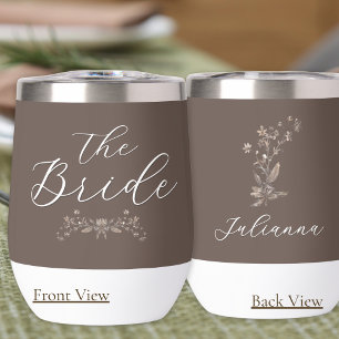 Personalised Bride Rustic Wildflowers
