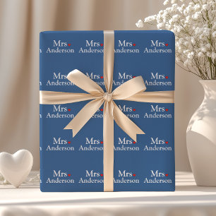 Personalised Bride Wrapping Paper