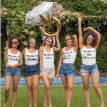 Personalised Bridesmaid Bachelorette Party Group Singlet<br><div class="desc">Looking for the perfect bridesmaid tank top? Look no further than these cool girl tanks! Perfect for a bachelorette party or your upcoming wedding, these tanks are sure to put a smile on any bride's face. Not only do they look great, but they're also super comfortable and can be worn...</div>
