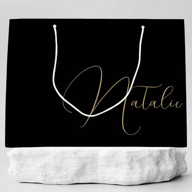 Personalised Bridesmaid Bridal Party Bachelorette Large Gift Bag (Creator Uploaded)