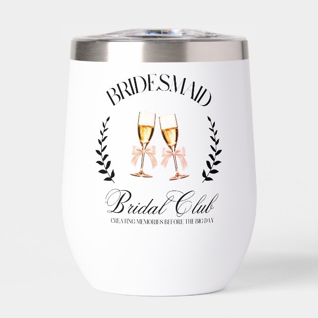 Personalised Bridesmaid  Coquette  (Front)