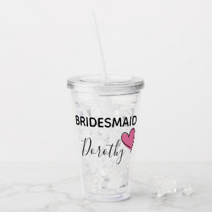 Personalised Bridesmaid Cup
