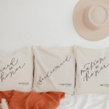 Personalised Bridesmaid Cute Script Tote Bag