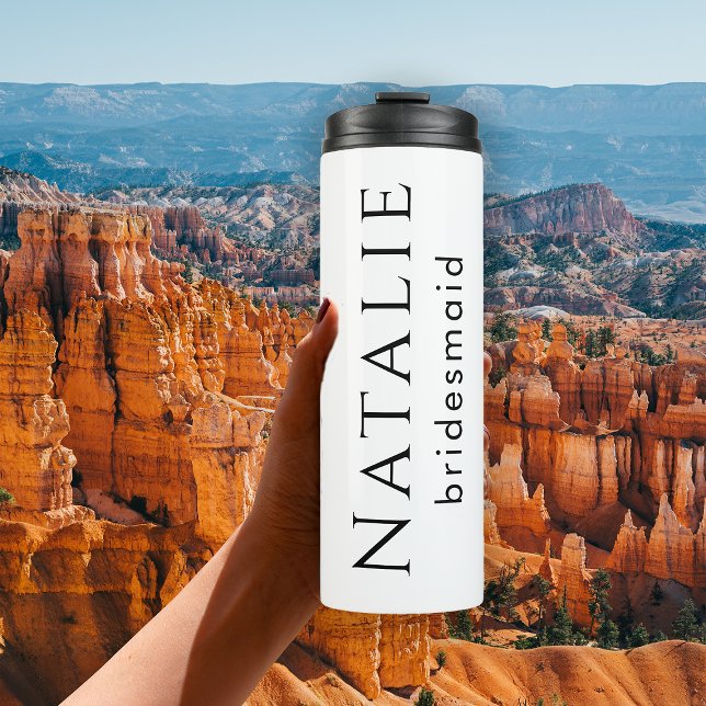 Personalised Bridesmaid Gift Bachelorette Party Thermal Tumbler (Creator Uploaded)