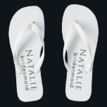 Personalised Bridesmaid Gift Wedding Bridal Party Thongs<br><div class="desc">Introducing our Personalised Bridesmaid Gift Wedding Bridal Party Flip Flops, a stylish and comfortable gift to express your appreciation to your bridesmaids and bridal party. These flip flops are designed with a range of key phrases, making them an ideal choice for thanking your closest friends and family on your special...</div>