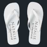 Personalised Bridesmaid Gift Wedding Bridal Party Thongs<br><div class="desc">Introducing our Personalised Bridesmaid Gift Wedding Bridal Party Flip Flops, a stylish and comfortable gift to express your appreciation to your bridesmaids and bridal party. These flip flops are designed with a range of key phrases, making them an ideal choice for thanking your closest friends and family on your special...</div>