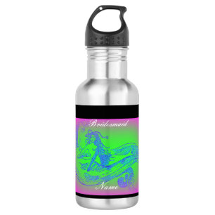 Personalised bridesmaid mermaid 532 ml water bottle