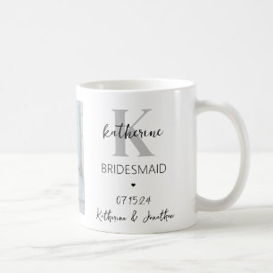 Personalised Bridesmaid Photo Wedding Gift Coffee Mug