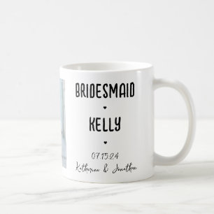 Personalised Bridesmaid Photo Wedding Gift Coffee Mug