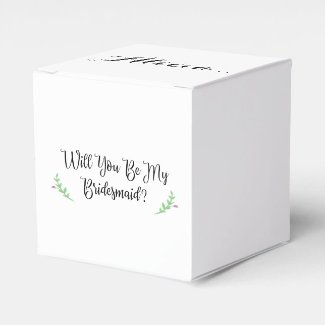 Personalised Bridesmaid Proposal Box (Front Side)