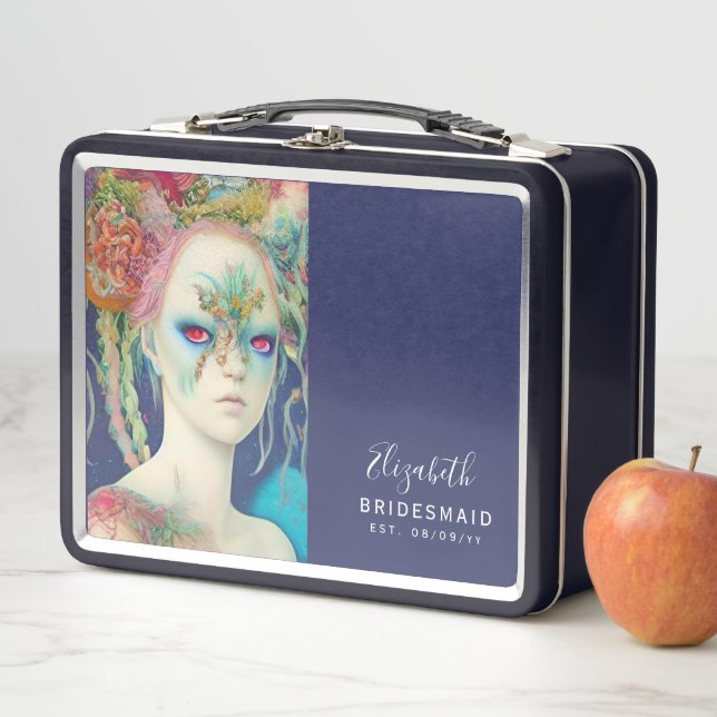 Personalised Bridesmaid Proposal Box Ocean (In Situ)