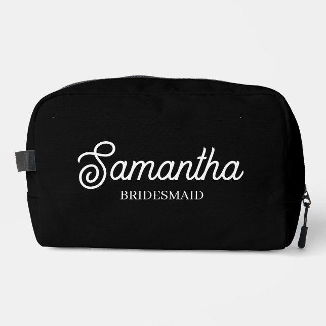 Personalised Bridesmaid Proposal Gift Bachelorette Dopp Kit (Front)