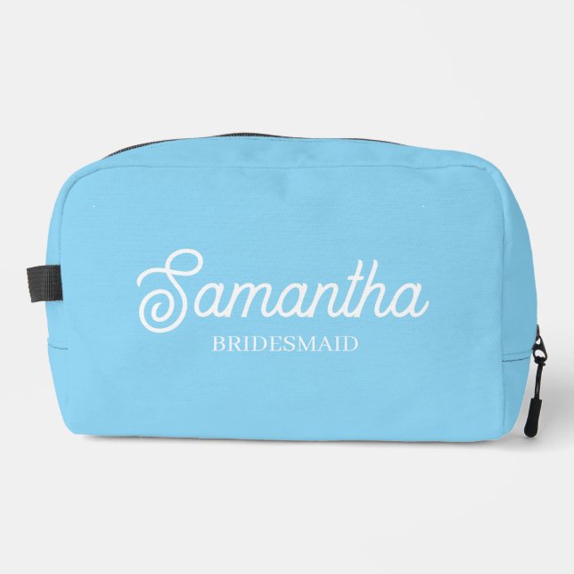 Personalised Bridesmaid Proposal Gift Bachelorette Dopp Kit (Front)