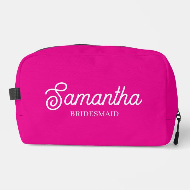 Personalised Bridesmaid Proposal Gift Bachelorette Dopp Kit (Front)