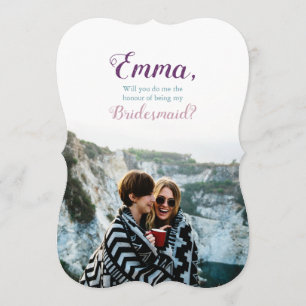 [Personalised] Bridesmaid Proposal Photo Invitation