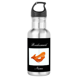 personalised bridesmaid redhead mermaid insulated 532 ml water bottle