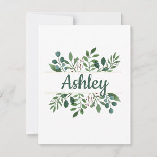 Personalised Bridesmaid Thank You Card