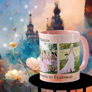 Personalised Bridesmaid Thank You Photo Mug