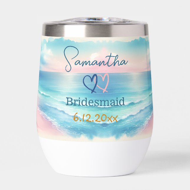 Personalised Bridesmaid to be Coastal Wedding (Front)