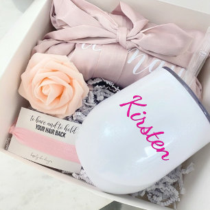 Personalised Bridesmaid Wine Tumbler