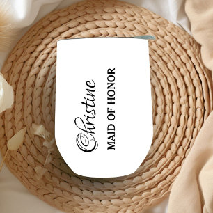 Personalised Bridesmaid wine tumblers bachelorette