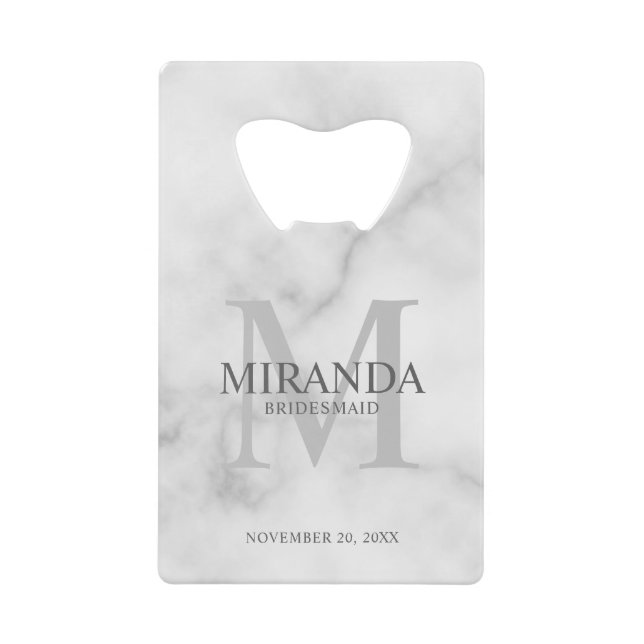 Personalised Bridesmaid's Monogram and Name (Front)